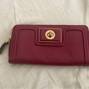 Marc Jacobs red leather wallet